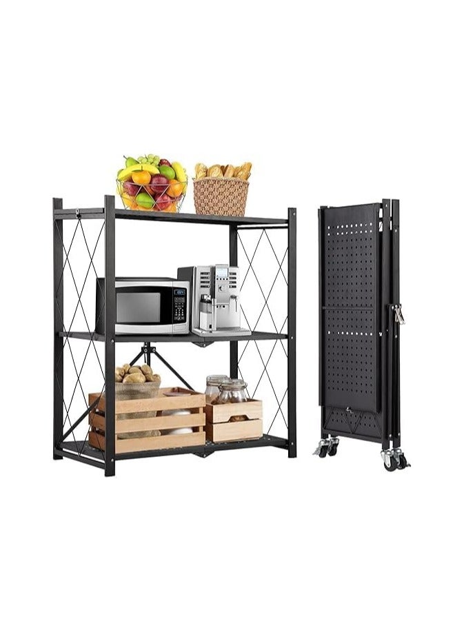 بونكا رف تخزين سميك قابل للطي يتكون من 3 طبقات لون اسود من بونكا - Image 1