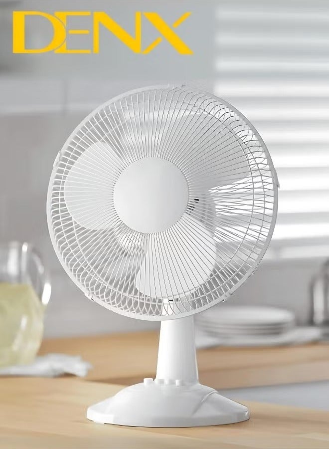 Denx 3-blade electric table fan, 45 watts, with 3 speeds - Image 1
