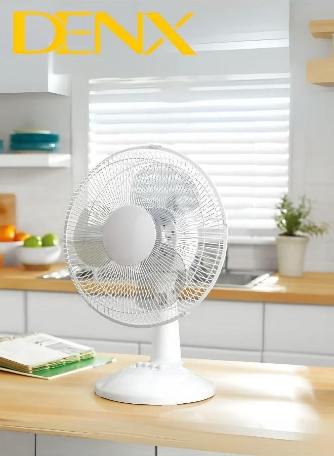 Denx 3-blade electric table fan, 45 watts, with 3 speeds - Image 4