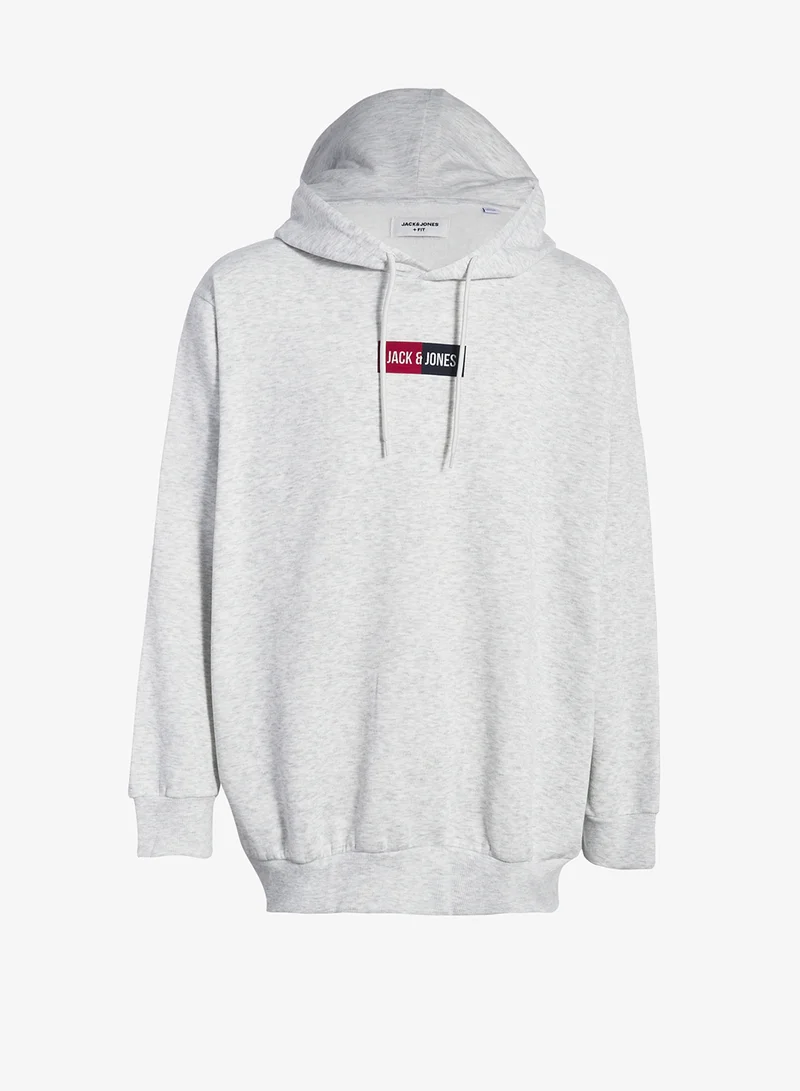 JACK & JONES Plus Size Logo Hoodie
