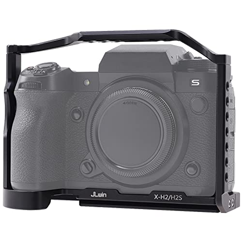 FOEASY Foto4easy Aluminum Alloy X-H2 X-H2S Cage for Fujifilm X-H2&X-H2S Mirrorless Digital Camera Body,Camera Rig with NATO Rails, Quick Release Plate for Arca - Image 1