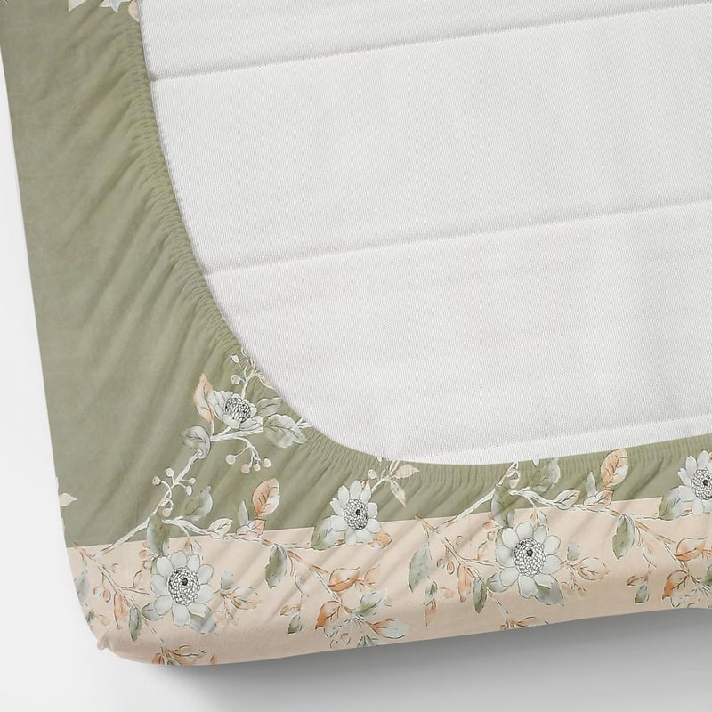 VOMZER 320 TC Cotton Feel All Around Elastic Fitted Bedsheets King Size, Premium Fitted Bedsheets King Size for Double Bed with 2 Pillow Covers, Size- 78” x 72” (Clovis Yellow) - Image 5