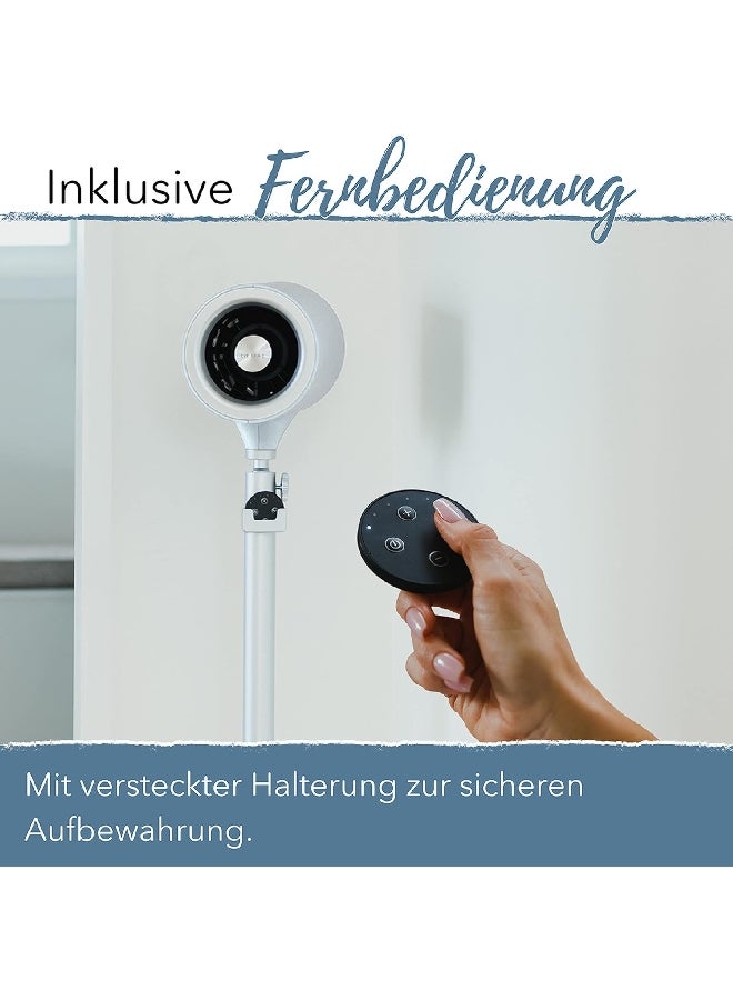  ايفرديور مروحة نفاثة من الألومنيوم بتقنية جيت ئير الحاصلة على براءة اختراع مع جهاز تحكم عن بعد باللون الأسود والفضي 113 × 52 × 24 سم EP125WHTGB - Image 4