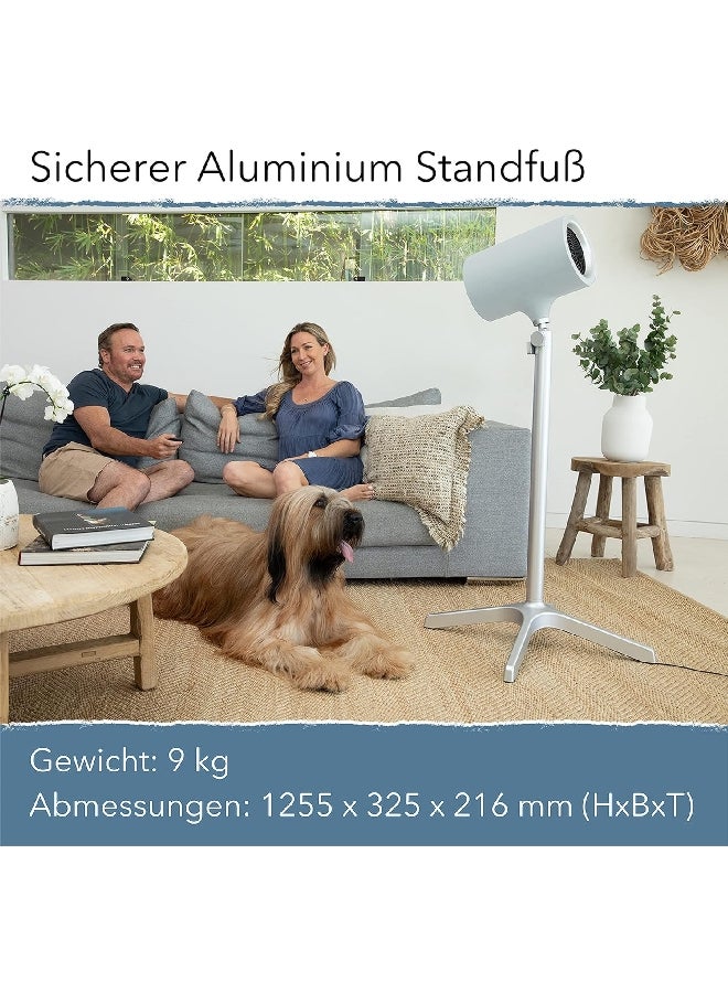  ايفرديور مروحة نفاثة من الألومنيوم بتقنية جيت ئير الحاصلة على براءة اختراع مع جهاز تحكم عن بعد باللون الأسود والفضي 113 × 52 × 24 سم EP125WHTGB - Image 2