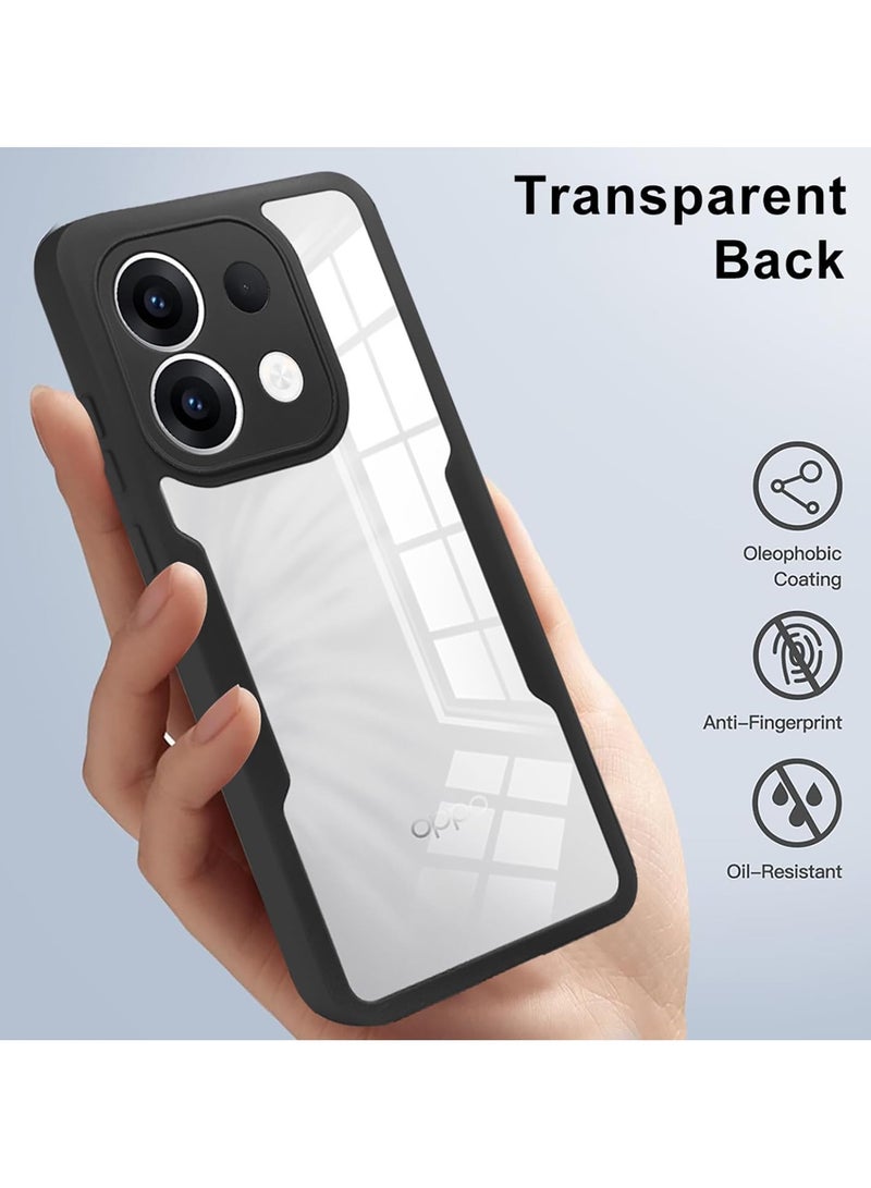 general Case Compatible Oppo Reno 13 5G, 360° Full Body Protection Shockproof TPU Transparent Case with Screen Protector for Reno 13 - Image 5