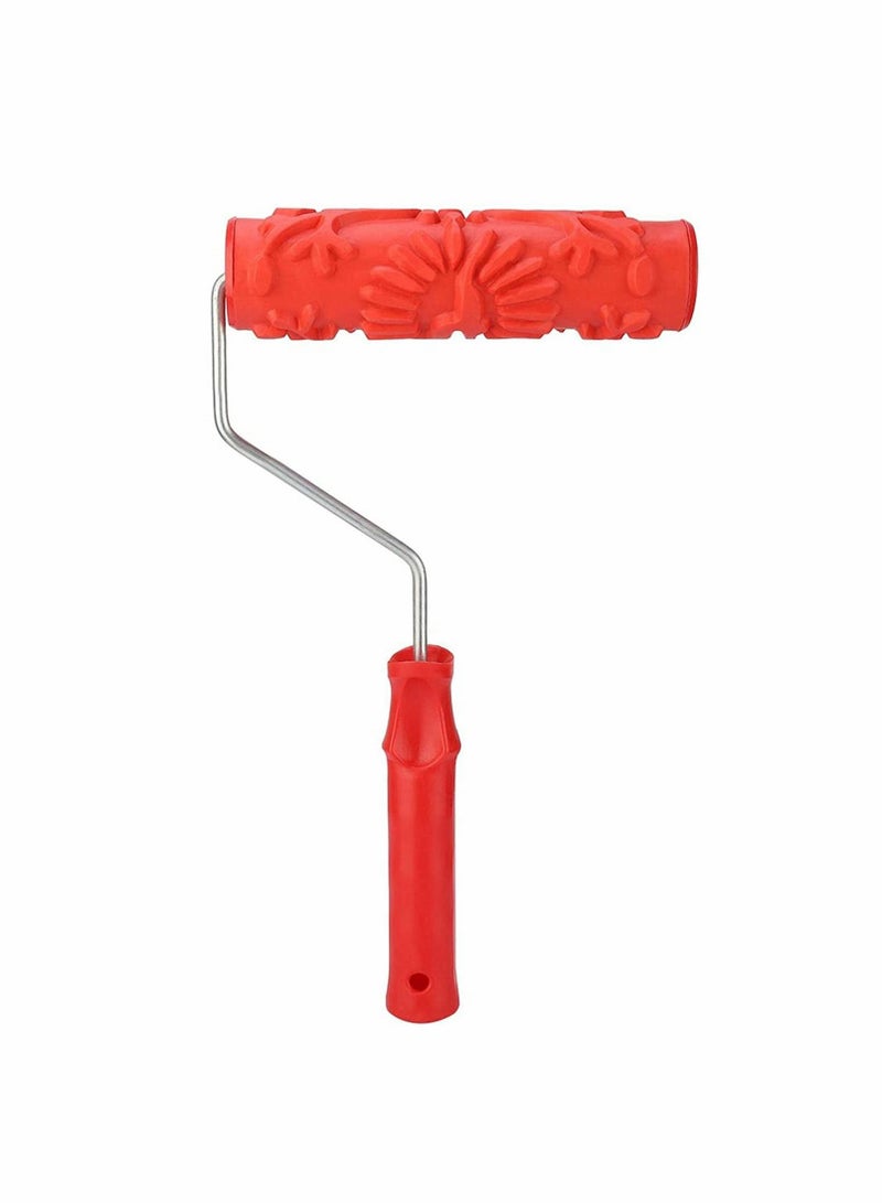 Embossed Rubber Roller, Paint Painting Roller Knurling Drum Tools Diatom Ooze Home Decor Improvement  - Image 1