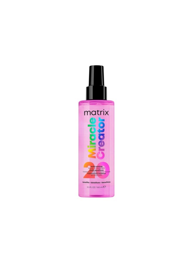 Matrix Miracle Creator Leave-In Conditioner Spray - Heat Protectant, Anti-Frizz, Moisturizing & Detangling, For Damaged Hair, Sulfate Free - Image 1