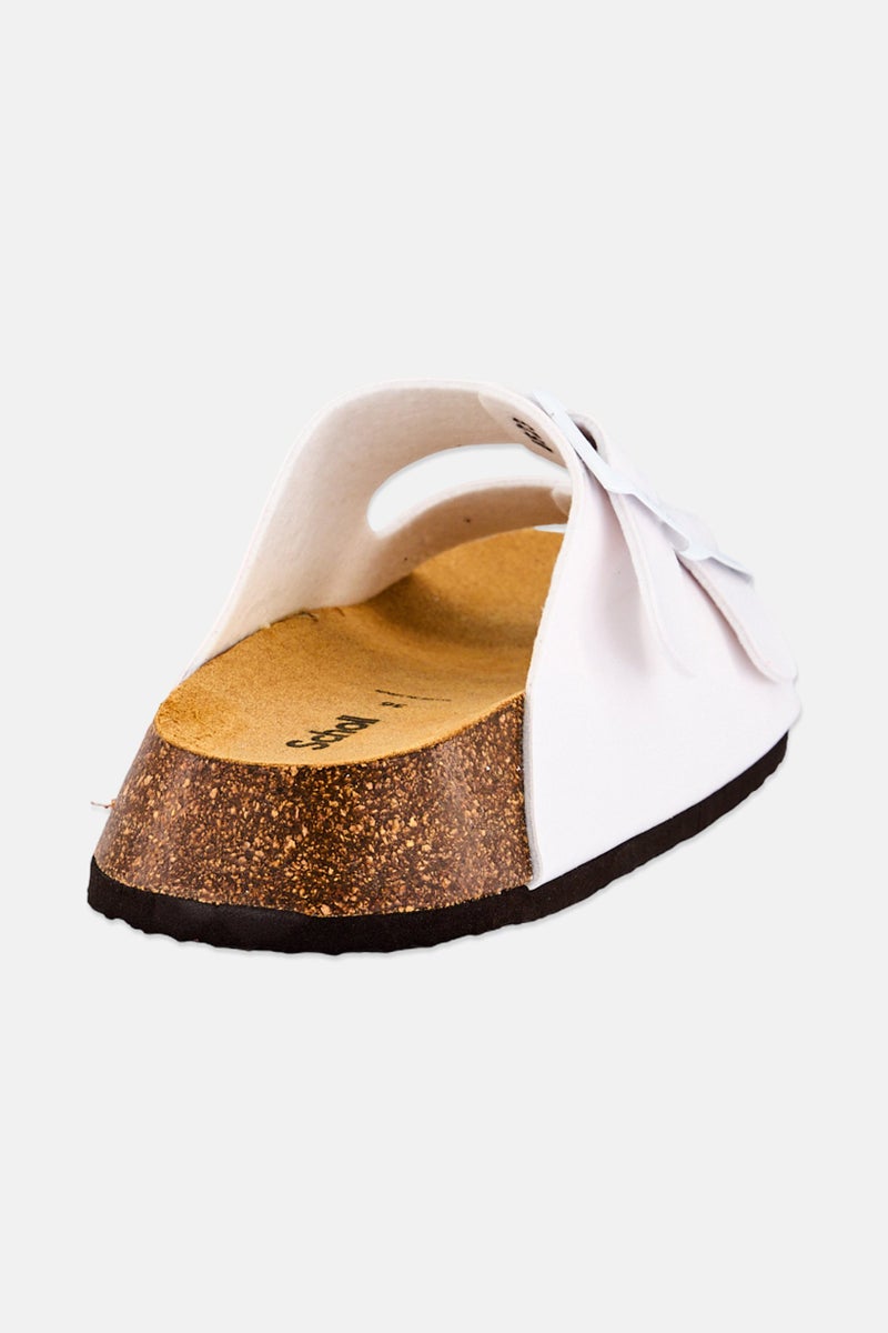 Scholl صندل نسائي نويل قابل للتعديل بإغلاق بكلة، أبيض - Image 4