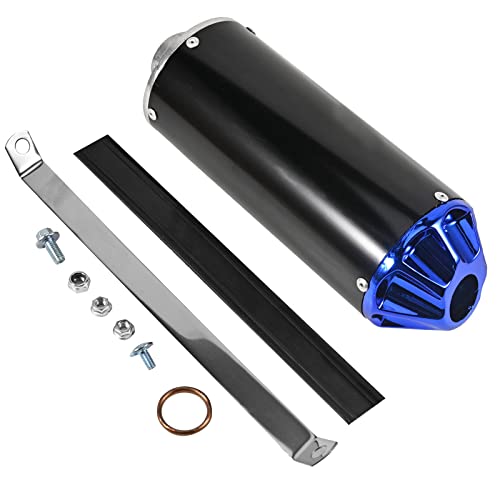 Trkimal 28mm Exhaust Muffler for CRF50 XR50 KLX SSR Thumpstar TTR YCF Lifan Apollo dbx18 50cc 70cc 90cc 110cc 125cc Chinese Pit Dirt Bike Parts (Blue) - Image 1