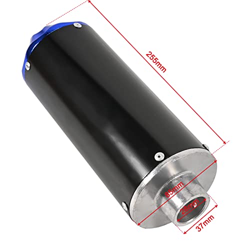 Trkimal 28mm Exhaust Muffler for CRF50 XR50 KLX SSR Thumpstar TTR YCF Lifan Apollo dbx18 50cc 70cc 90cc 110cc 125cc Chinese Pit Dirt Bike Parts (Blue) - Image 2