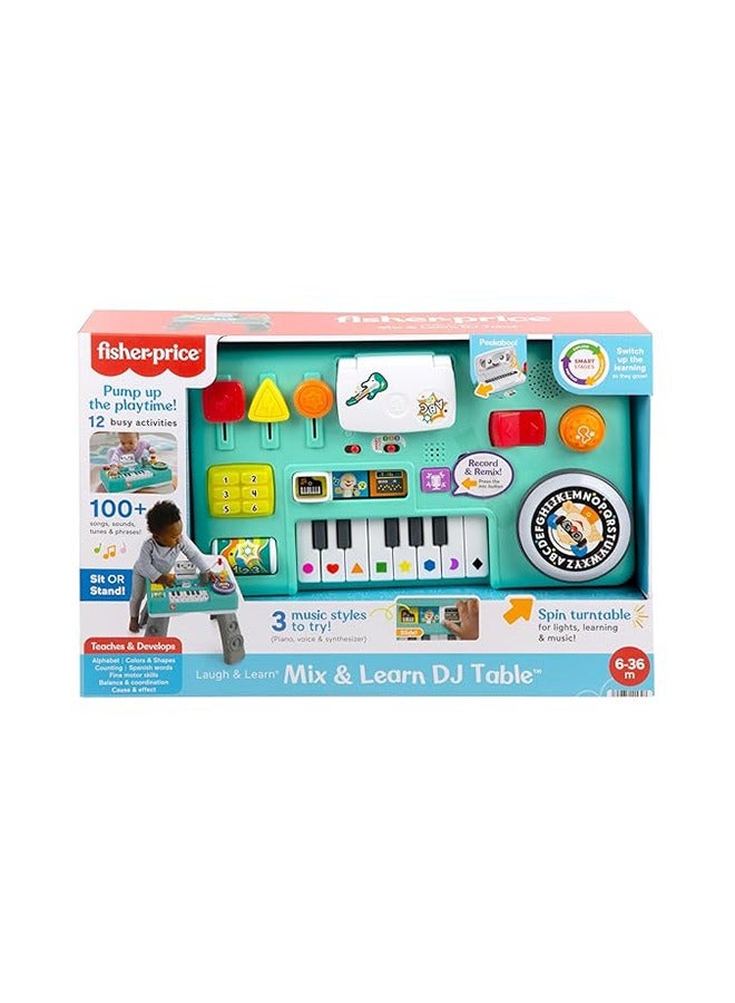 Fisher-Price Mix And Learn Dj Table Musical Activity Center With Lights And Sounds For Ages 6+ Months - Image 1