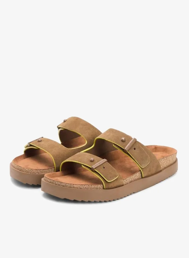 TOMMY HILFIGER Coconut Grove Cork Adjustable Suede Sandal for Men | Best Price UAE