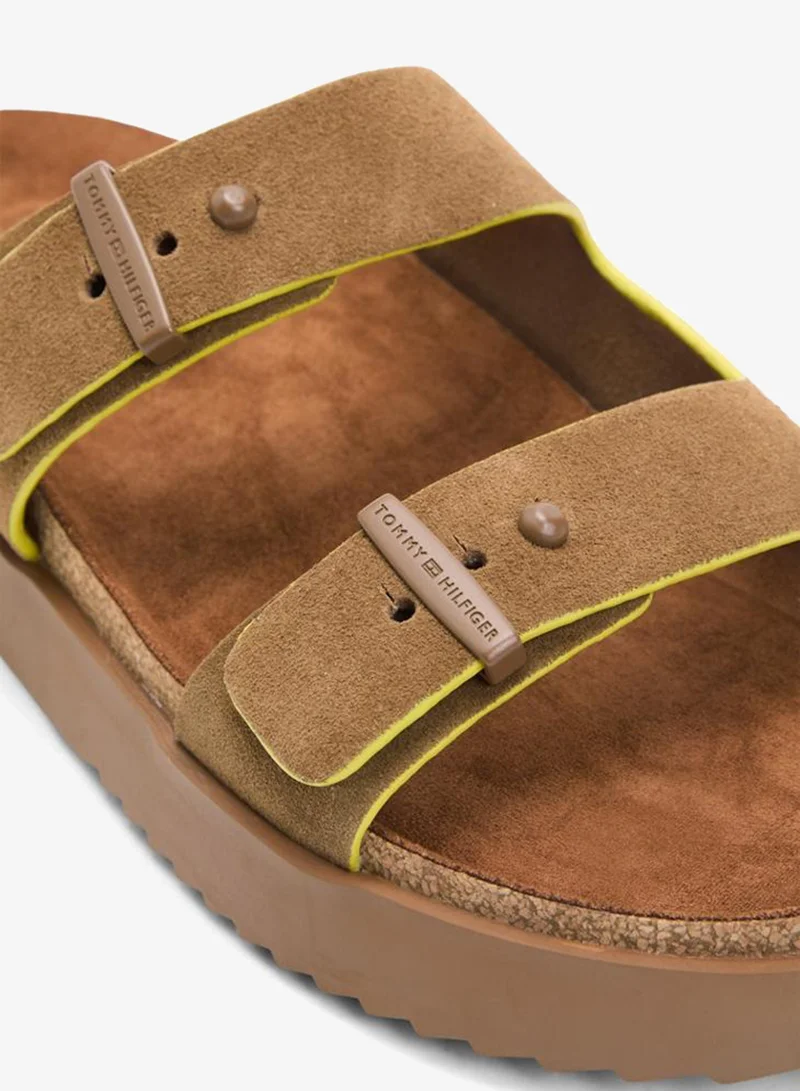 TOMMY HILFIGER Coconut Grove Cork Adjustable Suede Sandal for Men | Best Price UAE