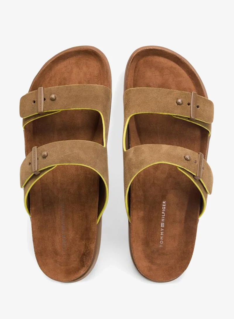 TOMMY HILFIGER Coconut Grove Cork Adjustable Suede Sandal for Men | Best Price UAE