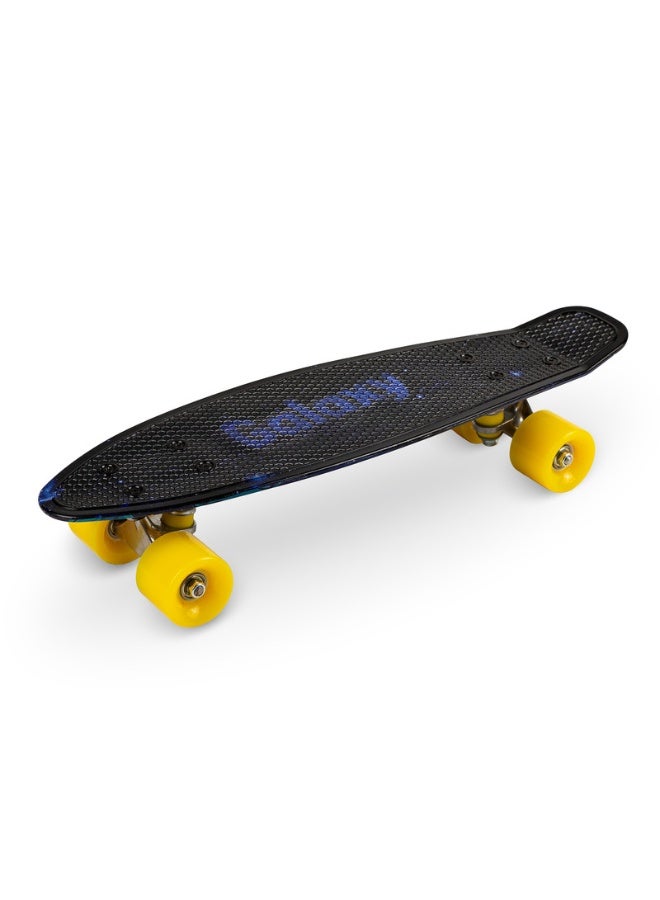 Qkids Galaxy Skateboard for Kids With Non Slip Surface, Shock Absorbing Suface, ABEC-9 Upgraded Version, Light Weight, Small & Handy - Blue  - Image 1