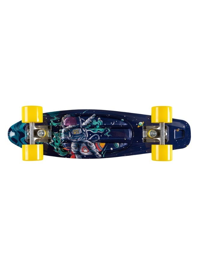 Qkids Galaxy Skateboard for Kids With Non Slip Surface, Shock Absorbing Suface, ABEC-9 Upgraded Version, Light Weight, Small & Handy - Blue  - Image 2