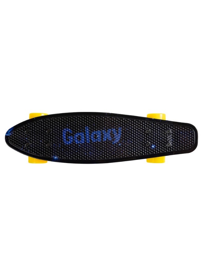 Qkids Galaxy Skateboard for Kids With Non Slip Surface, Shock Absorbing Suface, ABEC-9 Upgraded Version, Light Weight, Small & Handy - Blue  - Image 4