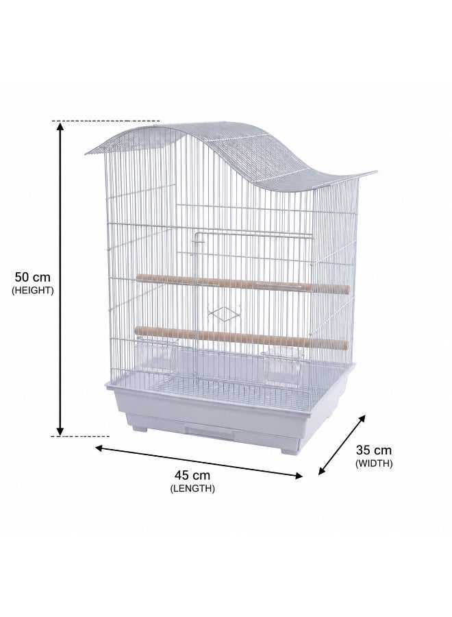 Dayang 613 Premium Wave-Top Architectural Bird Cage (45 cm x 35 cm x 50 cm) - Image 2