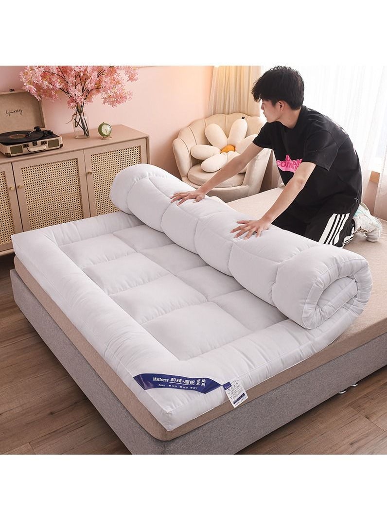 DubaiGallery - Full Mattress Pad / Cotton Quilted Fitted Cooling Mattress Topper with Soft Snow Down Alternative Fill, Breathable Mattress Protector - Image 1