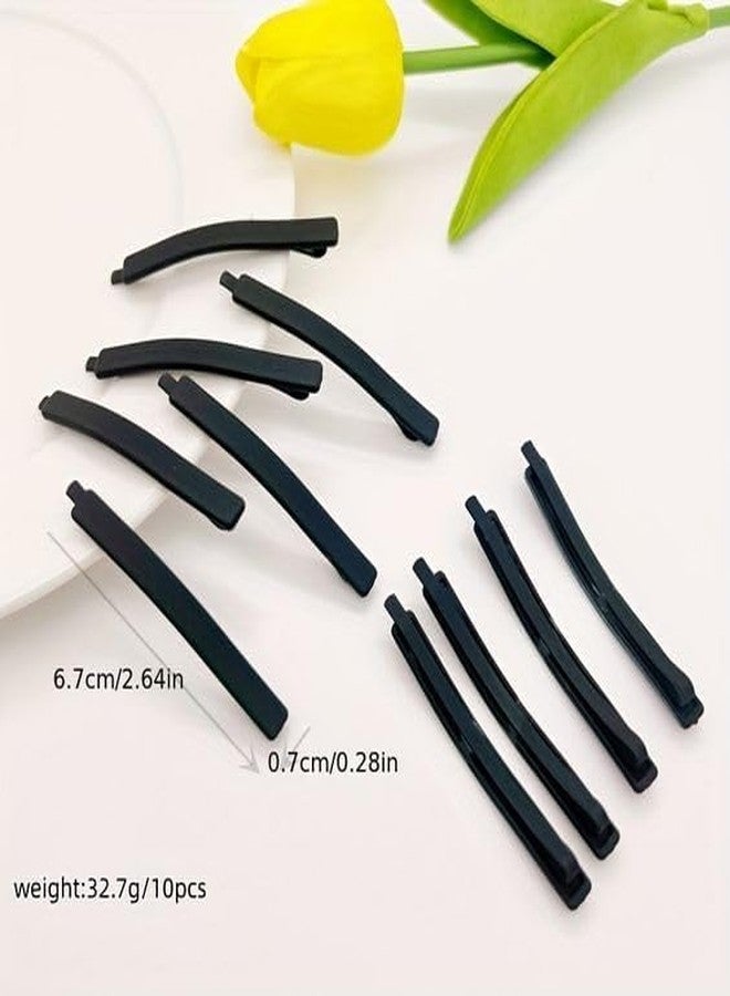 BIRDWARE matte Hair Pin, Acrylic Hair Barrette, Thin Bobby Pin, Korean Hair Accessories Tictac Hair claw Clips Stylish hair Clip For Girls Women (Multicolor, Pack of 10 (Flate pin) (MultiColor) - Image 5