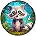 Aeekdook Wooden Puzzles for Kids Ages 48 Cute Raccoon Puzzle Unique Animal Shaped Wooden Jigsaw Puzzles for Kid 50 Pieces Puzzles for Kids50pcs114 114in - Image 2
