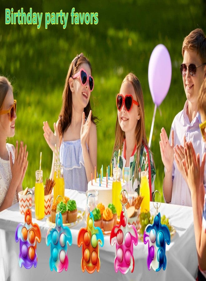 مجموعة رواكوا المكونة من 20 قطعة من سلاسل مفاتيح السلاحف الصغيرة الملونة بألوان قوس قزح، هدية مثالية للأطفال في الفصل الدراسي خلال الصيف، هدية من المعلم أو هدية لحفلات أعياد الميلاد. - Image 4