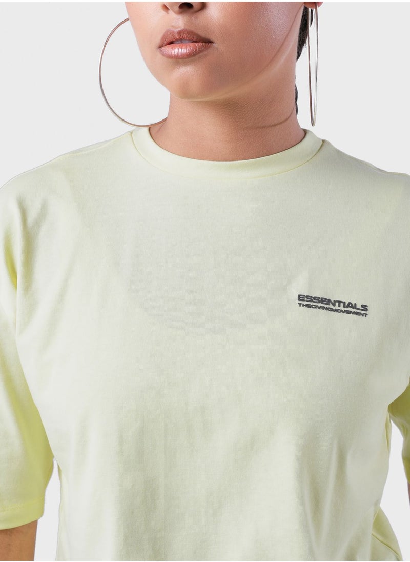 The Giving Movement - Boxy Cropped T-Shirt - Image 1
