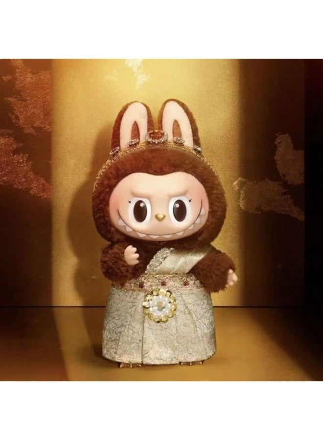 عام labubu منتج جديد تايلاند طبعة محدودة الأرز زلابية اللون الفينيل أفخم دمية المد والجزر اللعب قلادة 17cm - Image 1