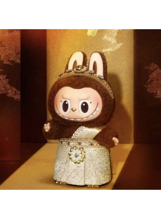 عام labubu منتج جديد تايلاند طبعة محدودة الأرز زلابية اللون الفينيل أفخم دمية المد والجزر اللعب قلادة 17cm - Image 2