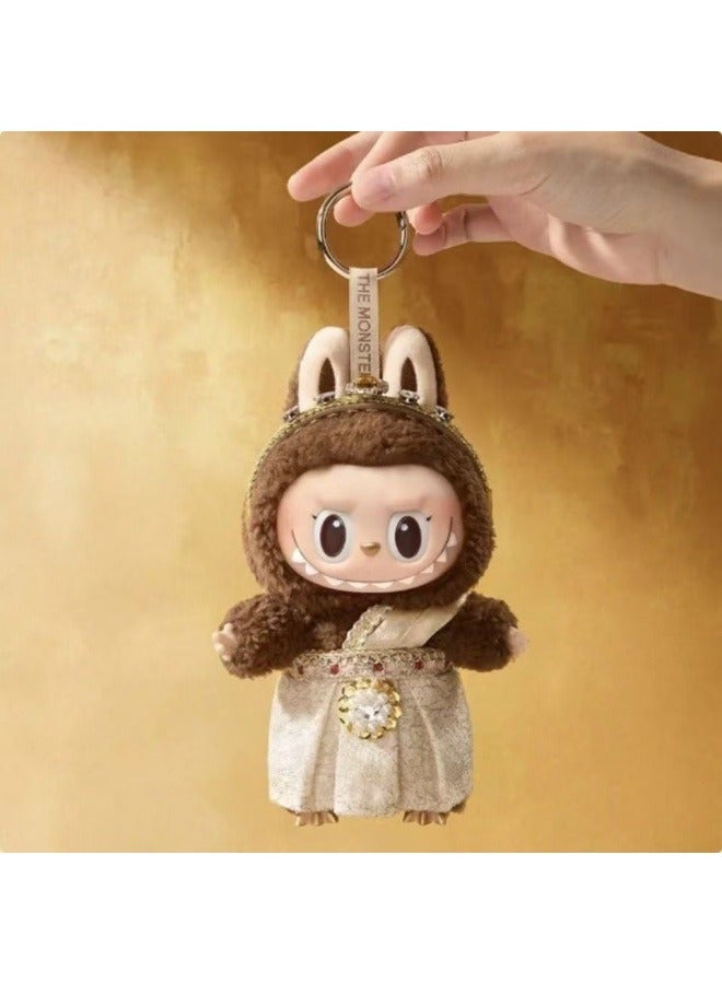 عام labubu منتج جديد تايلاند طبعة محدودة الأرز زلابية اللون الفينيل أفخم دمية المد والجزر اللعب قلادة 17cm - Image 3