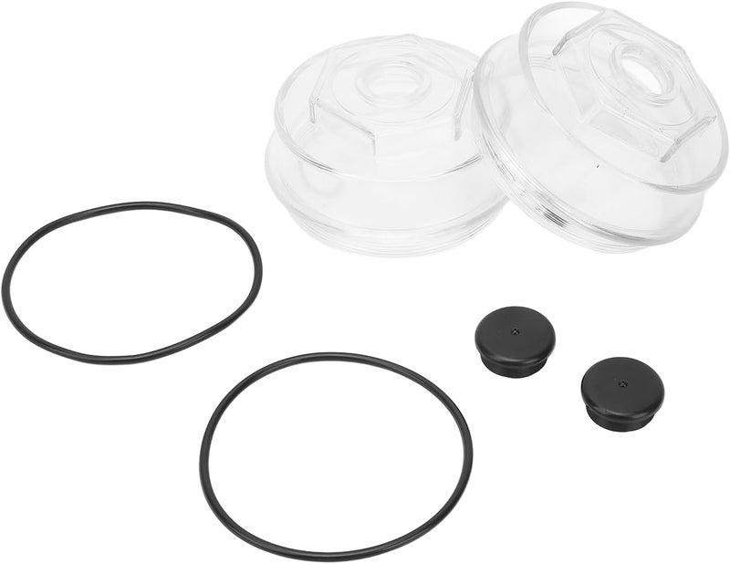 Trailer Hub Replacement Oil Cap Kit, Plastic 4 Inch Axle Cap with O Rings, 2 Set - Durable Oxidation Design, Easy Installation for and Axles - Image 2