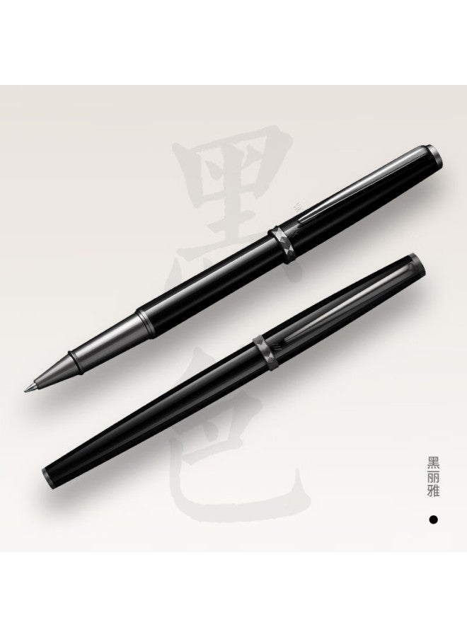 Vva (Weifeng) [Graduation Gift] Ballpoint Pen, High-End Business Signature Pen, Gift For Clients And Employees, Gel Pen, Ruoxi Series, Single Pen, Black Liya 0.5Mm - Image 3