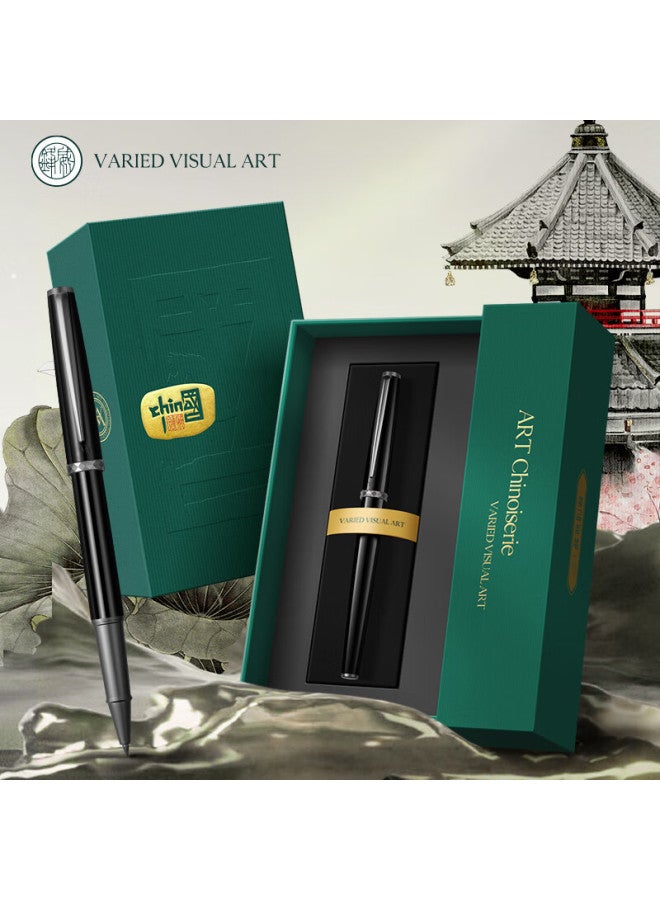 Vva (Weifeng) [Graduation Gift] Ballpoint Pen, High-End Business Signature Pen, Gift For Clients And Employees, Gel Pen, Ruoxi Series, Single Pen, Black Liya 0.5Mm - Image 1