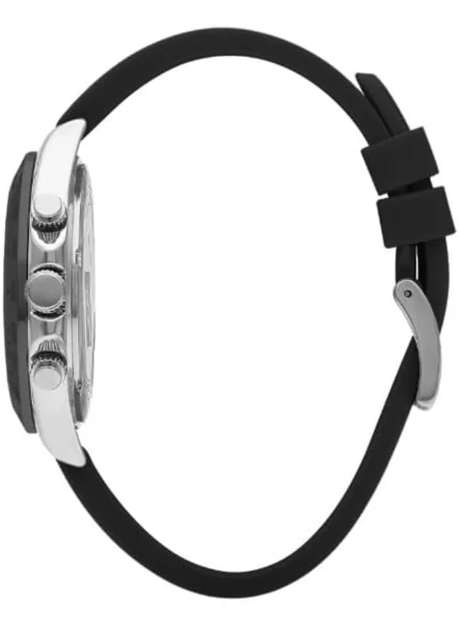 Lee Cooper Lee Cooper Men's Watch, Multi Function Display and Silicone Strap - LC07964.331, Black
