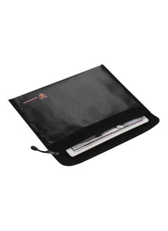 NIBEMINENT Fire Resistant Document Bag for Office and Home Use Black  - Image 1