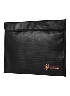 NIBEMINENT Fire Resistant Document Bag for Office and Home Use Black  - Image 3