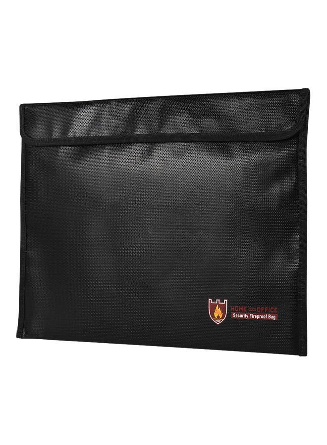 NIBEMINENT Fire Resistant Document Bag for Office and Home Use Black  - Image 3