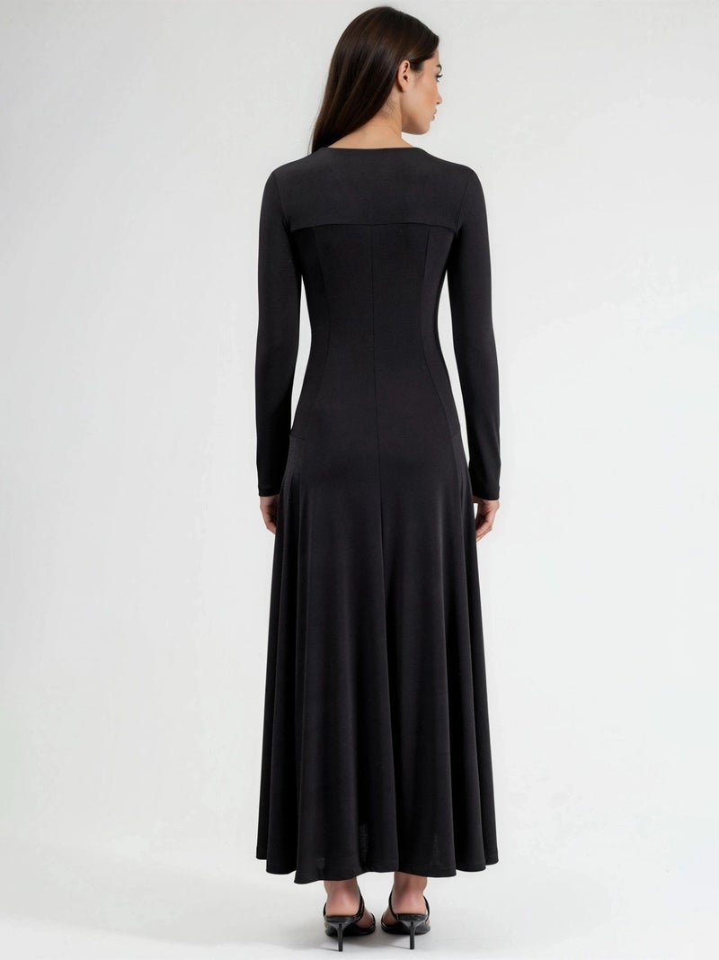 Qustyle QU STYLE Double Slit Maxi Dress - Image 4