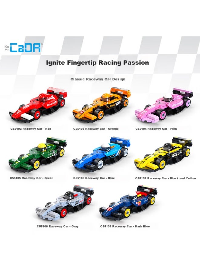Cada F1 Racing Car Model Eight Mini Circuit Racing Building Blocks Boys Easy Assembly Kids Birthday Gift - Image 2