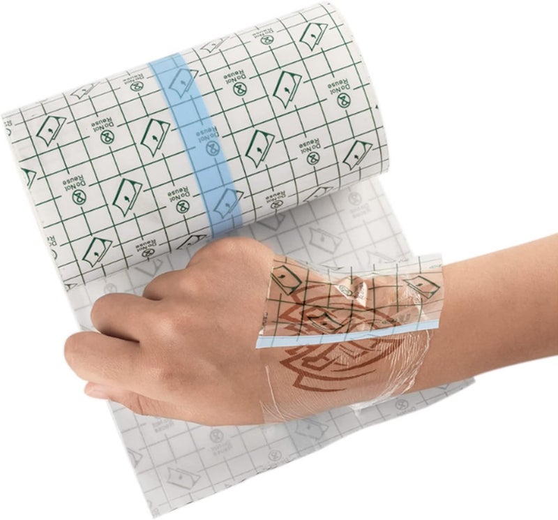 BetterJonny 2 Rolls Transparent Stretch Adhesive Bandage BetterJonny Waterproof Clear Protective Adhesive Bandages Dressing Tape for Swimming and Shower 4 inch1094 Yard - Image 4