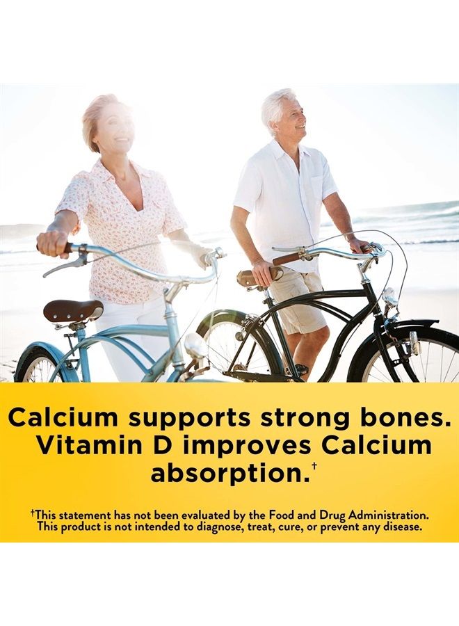 Nature Made Calcium 600 mg with Vitamin D3 for Immune Support, Tablets, 60 Count, helps support Bone Strength (Pack of 3)  - Image 1