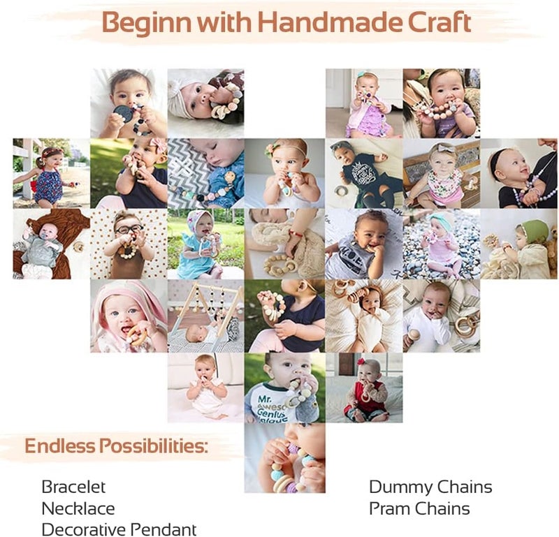 Promise Babe Black Satin Rattail Cord for Baby Teething Necklace 75m DIY Teether Craft Supplies Line - Image 4