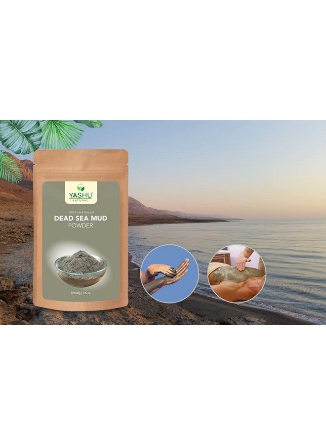 YASHU Natural Dead Sea Mud Face Pack For Face & Body ; Mineral Rich Spa Quality For Oily Skin & Pore Cleansing (200Gm) - Image 4