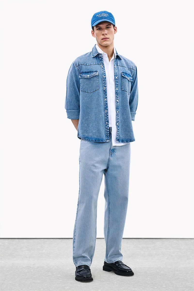 SNITCH Core Lab Double Pocket Denim Shirt