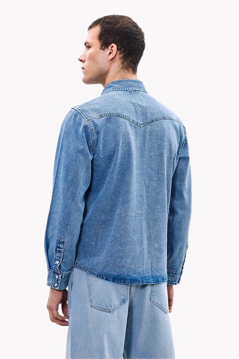 SNITCH Core Lab Double Pocket Denim Shirt - Image 5