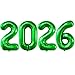 BBPOOL Giant Green 2026 Balloons 40 Large Number 2026 Balloons Helium Mylar Foil Balloons for 2026 New Year Graduation Party Decoration - Image 2