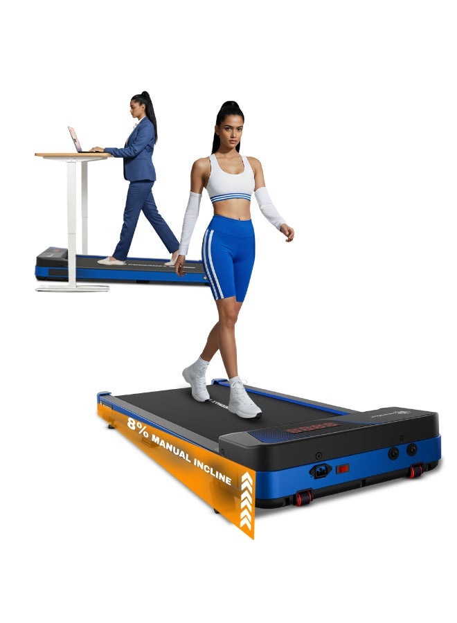 باورماكس فيتنيس جهاز المشي الكهربائي PowerMax WALKPAD-S بمحرك BLDC بقوة 3HP 2 في 1 تحت المكتب للاستخدام المنزلي والمكتبي | انحدار يدوي 8% | سرعة قصوى 6 كم/س | وزن مستخدم أقصى 120 كجم | سطح تشغيل 950×405 مم | امتصاص الصدمات | تصميم مدمج - Image 1