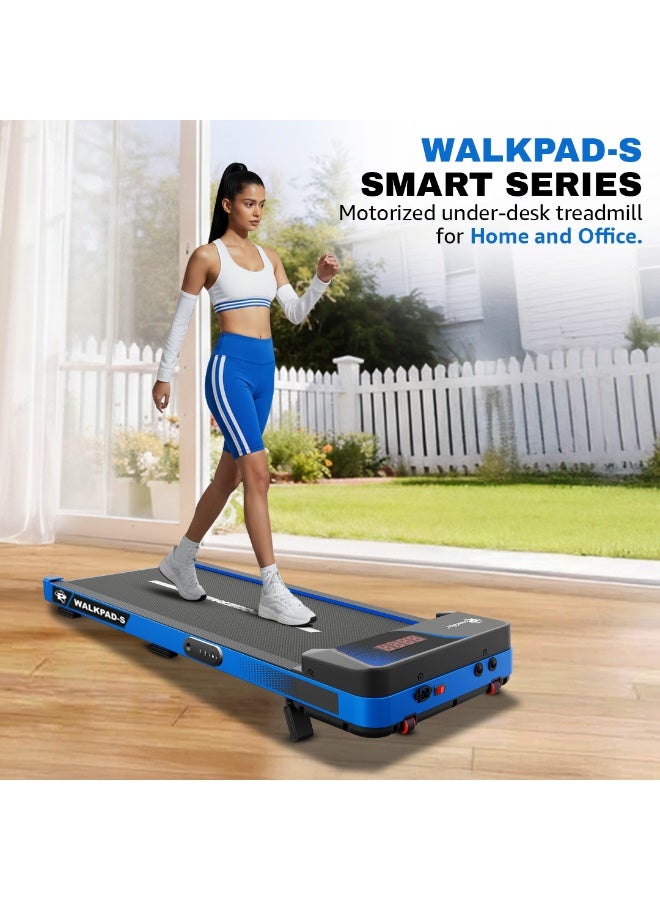 باورماكس فيتنيس جهاز المشي الكهربائي PowerMax WALKPAD-S بمحرك BLDC بقوة 3HP 2 في 1 تحت المكتب للاستخدام المنزلي والمكتبي | انحدار يدوي 8% | سرعة قصوى 6 كم/س | وزن مستخدم أقصى 120 كجم | سطح تشغيل 950×405 مم | امتصاص الصدمات | تصميم مدمج - Image 2