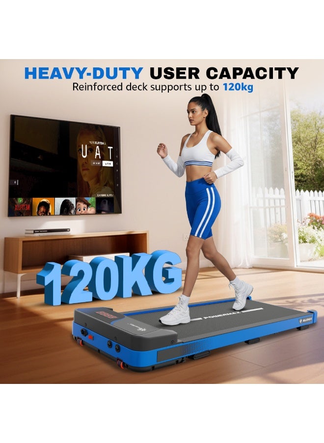 باورماكس فيتنيس جهاز المشي الكهربائي PowerMax WALKPAD-S بمحرك BLDC بقوة 3HP 2 في 1 تحت المكتب للاستخدام المنزلي والمكتبي | انحدار يدوي 8% | سرعة قصوى 6 كم/س | وزن مستخدم أقصى 120 كجم | سطح تشغيل 950×405 مم | امتصاص الصدمات | تصميم مدمج - Image 5