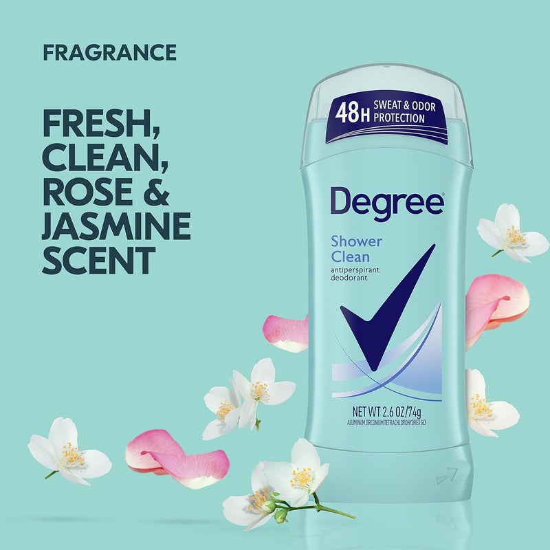 Degree Dry Protection Shower Clean Anti-Perspirant and Deodorant Stick for Women, 2.6 oz - Image 5